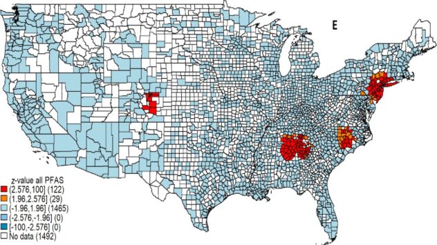 New Study Locates PFAS ‘Forever Chemical’ Hot Spots in U.S.